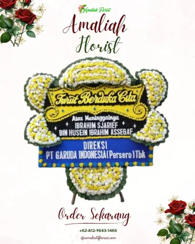 Papan Bunga Duka di Kutamandiri